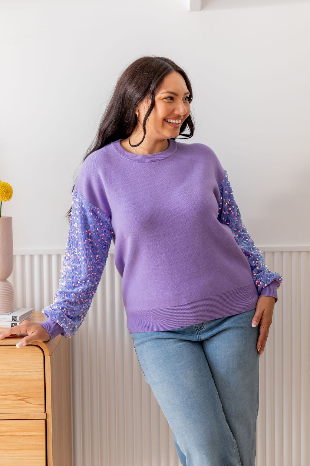 Glam Knit in Lilac
