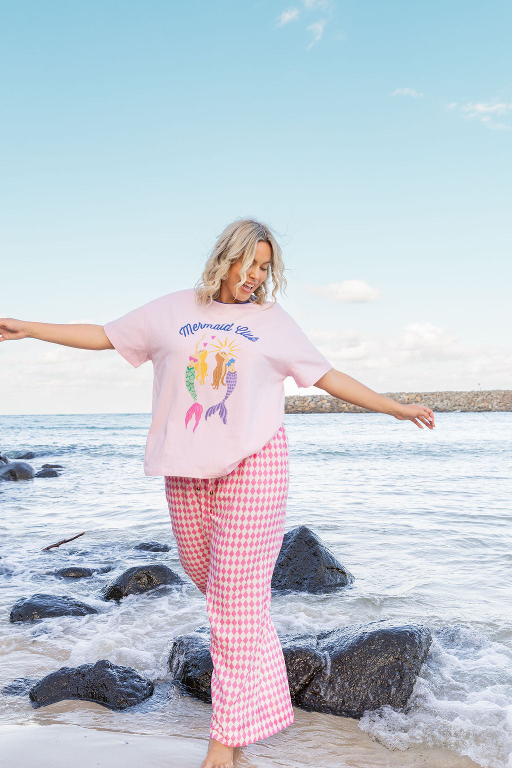 Gina Pants in Sorrento Pink