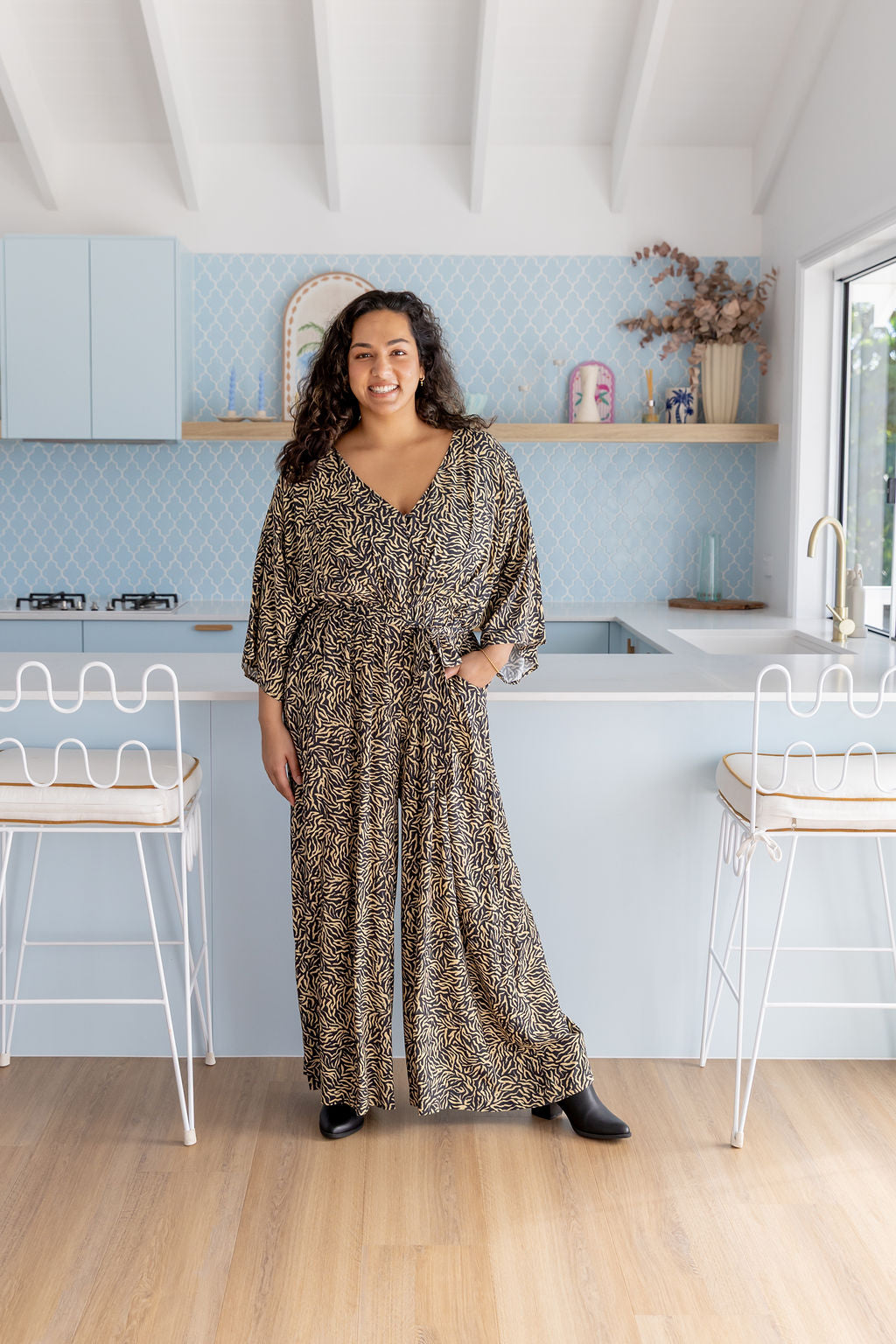 Polly Jumpsuit in Zebra