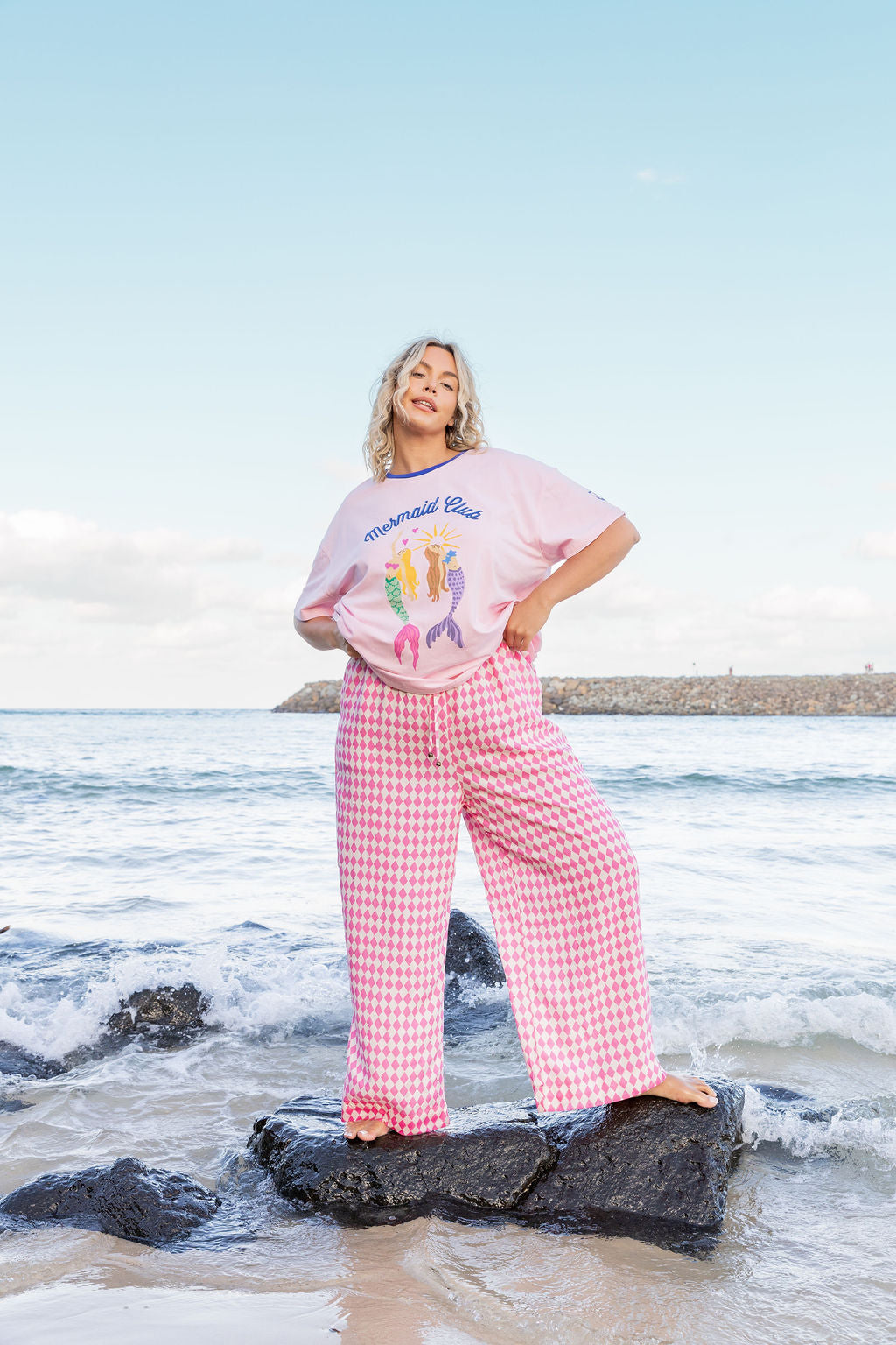 Gina Pants in Sorrento Pink