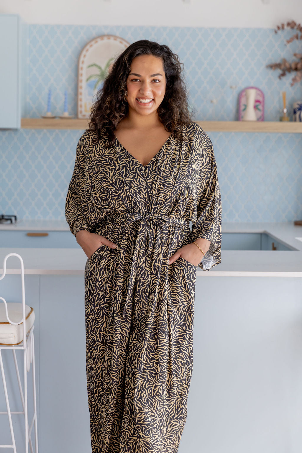 Polly Jumpsuit in Zebra