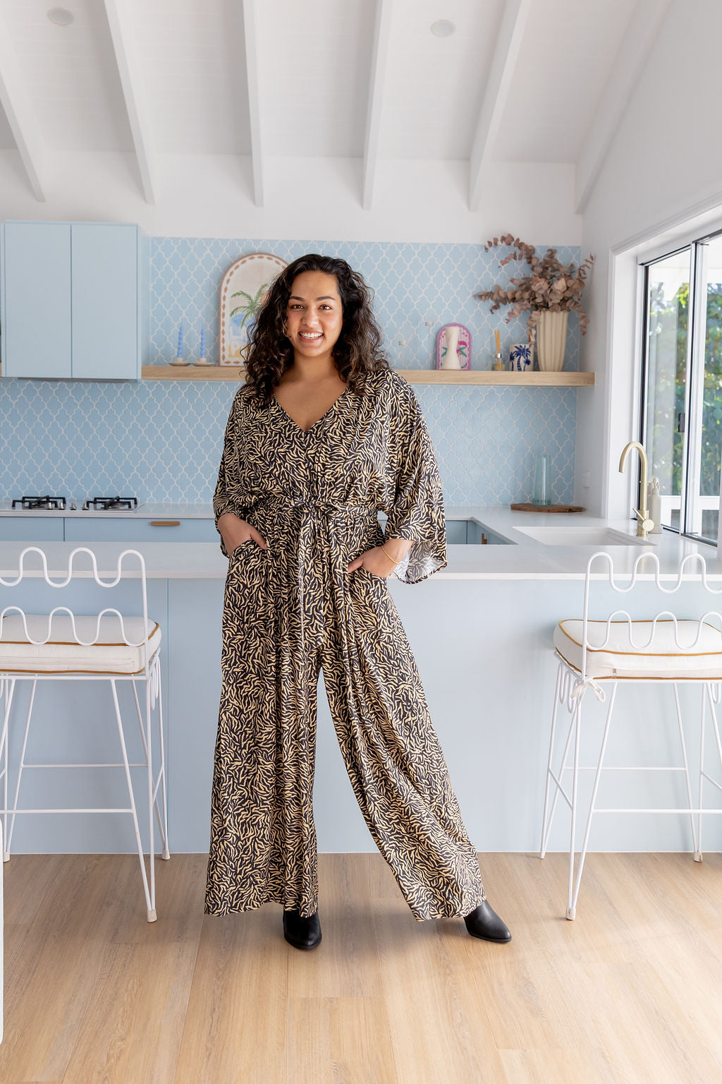 Polly Jumpsuit in Zebra