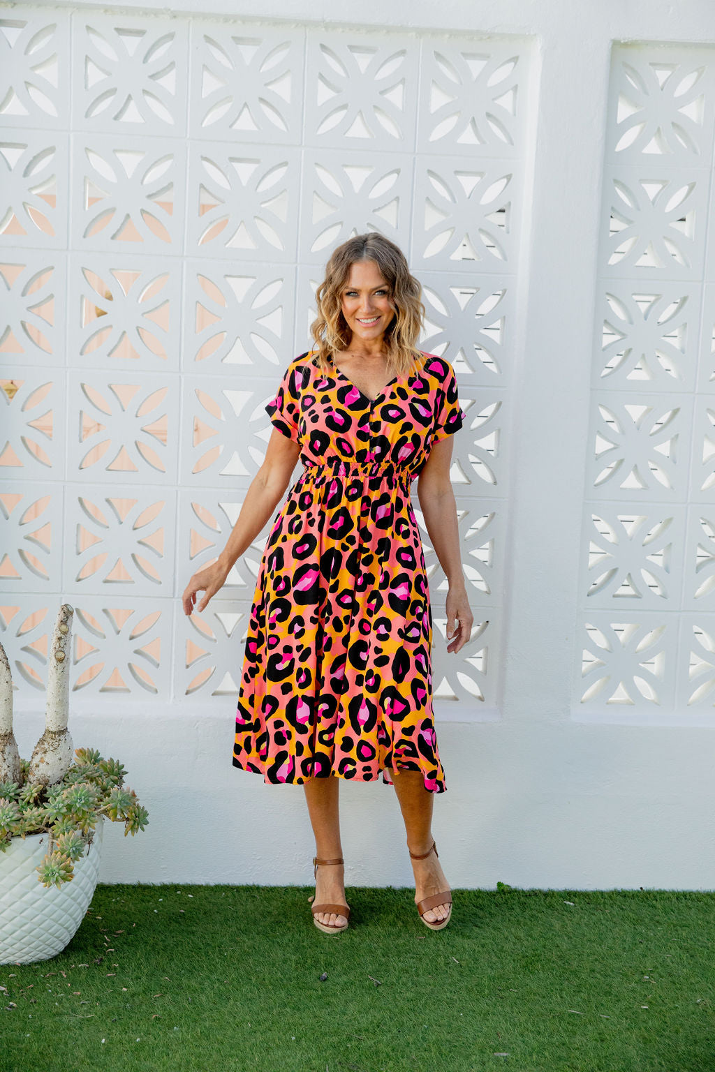 *PRE-ORDER* Millie Dress in Classic Leopard by Kasey Rainbow