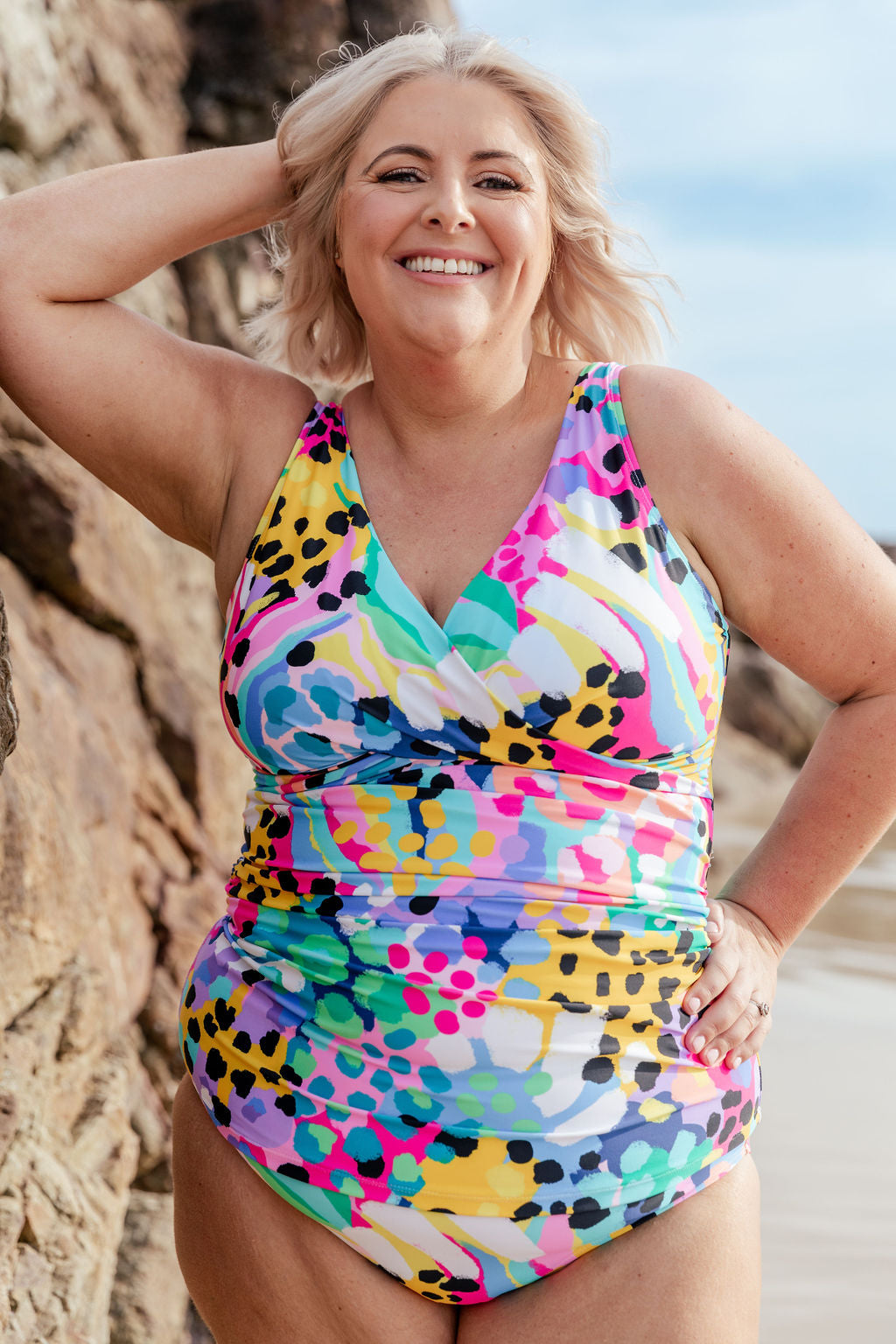 Burleigh Tankini Top in Kasey Swim by Kasey Rainbow