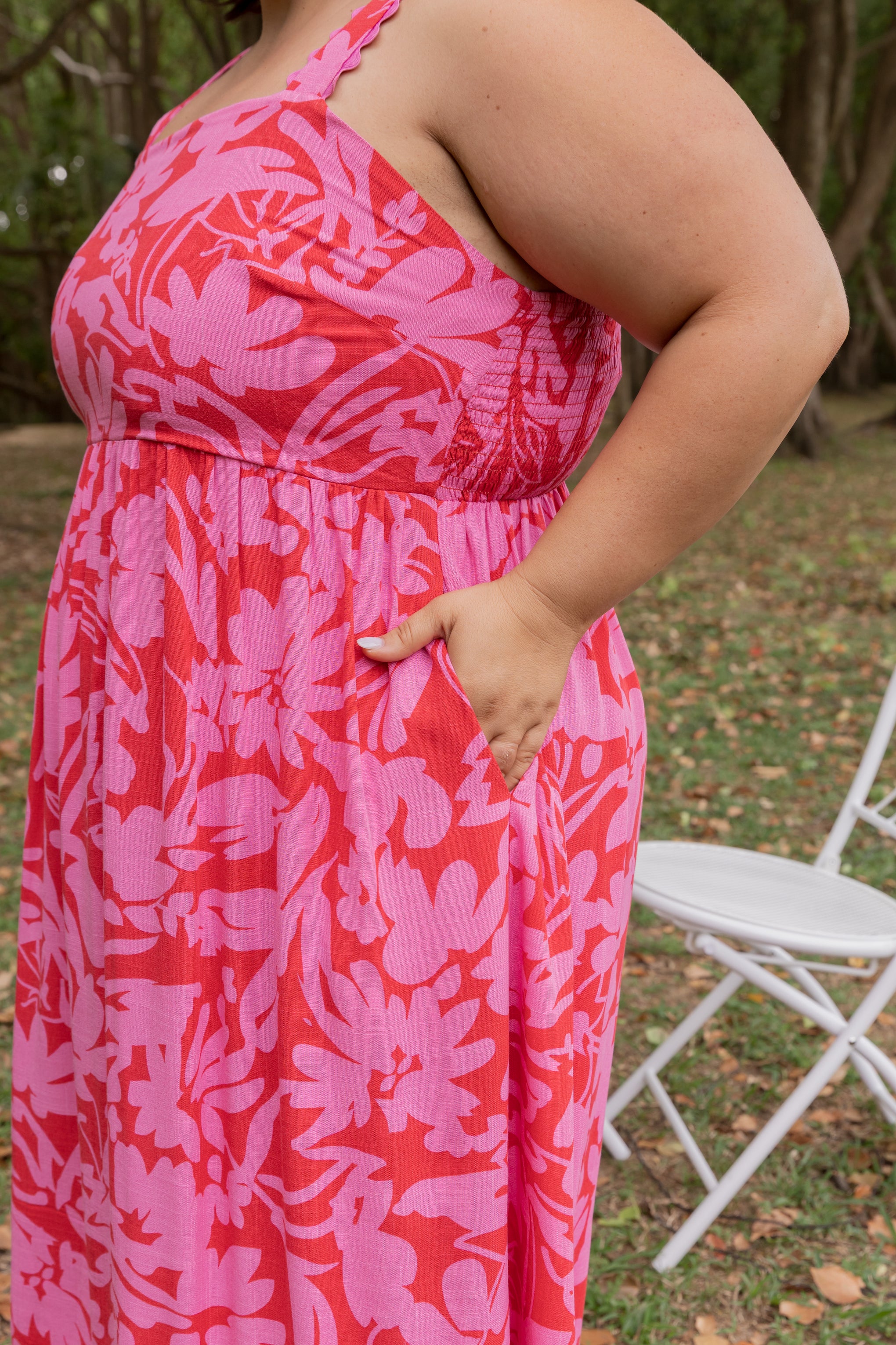 Angel Midi Dress in Fiesta