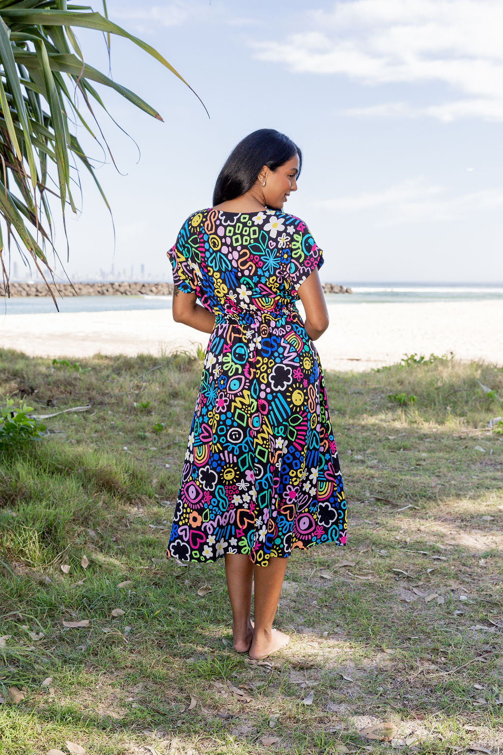 Millie Midi Dress in Teenage Dream by Kasey Rainbow