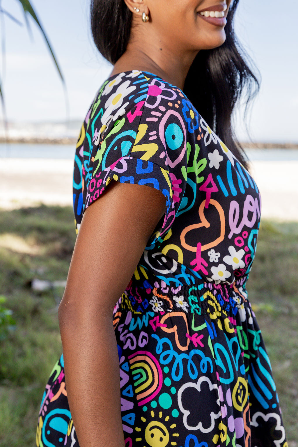 Millie Midi Dress in Teenage Dream by Kasey Rainbow