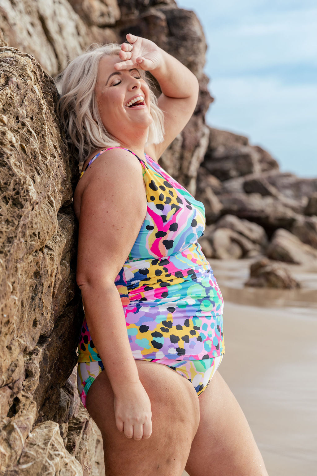 Burleigh Tankini Top in Kasey Swim by Kasey Rainbow