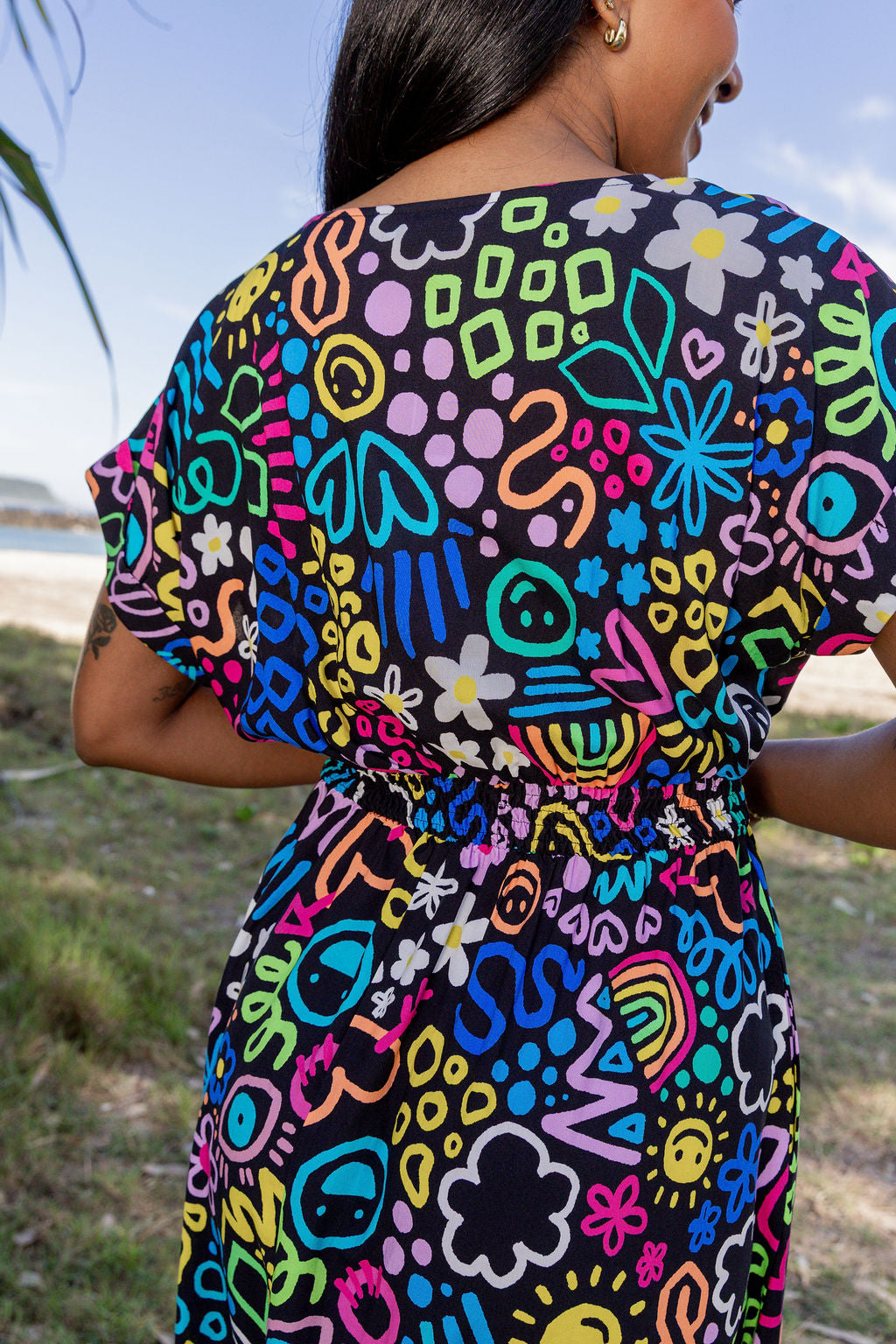 Millie Midi Dress in Teenage Dream by Kasey Rainbow