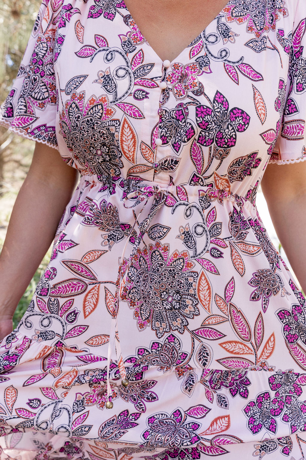 Eden Maxi Dress in Blushing Blossoms