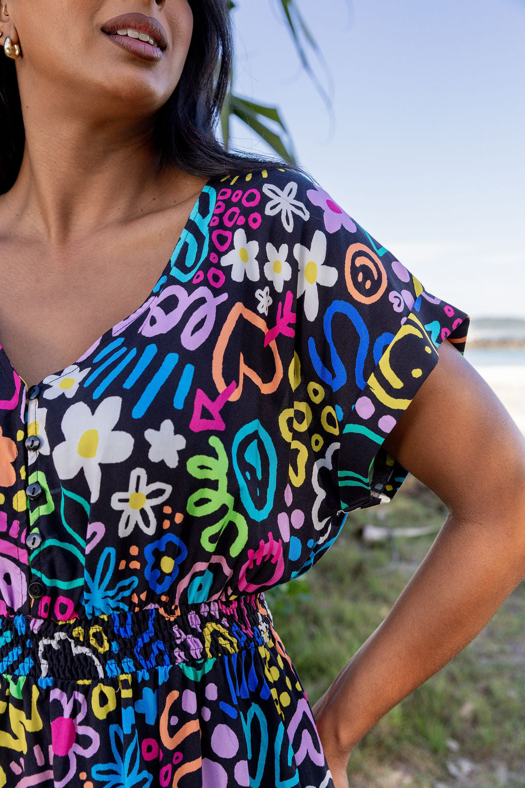 Millie Midi Dress in Teenage Dream by Kasey Rainbow