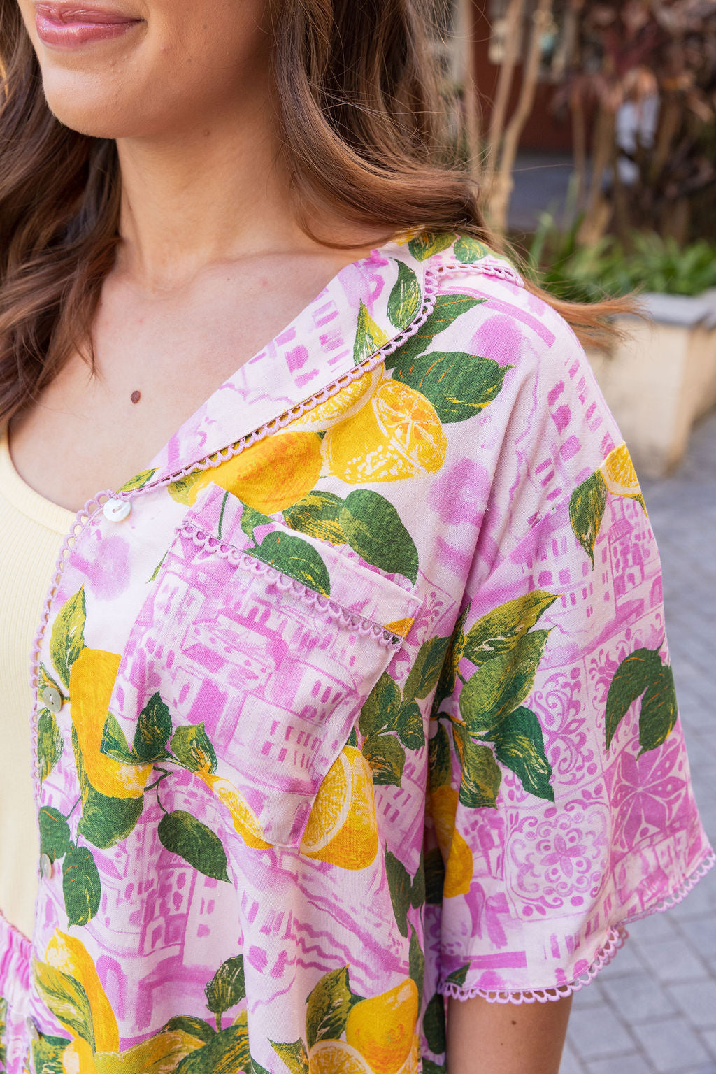 Luella Linen Blend Shirt in Themis
