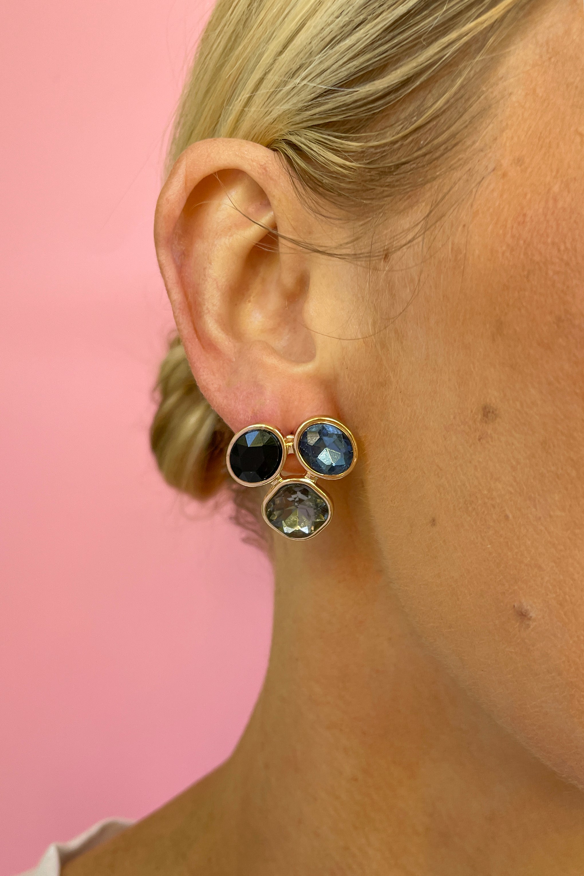 Three Stone Earrings