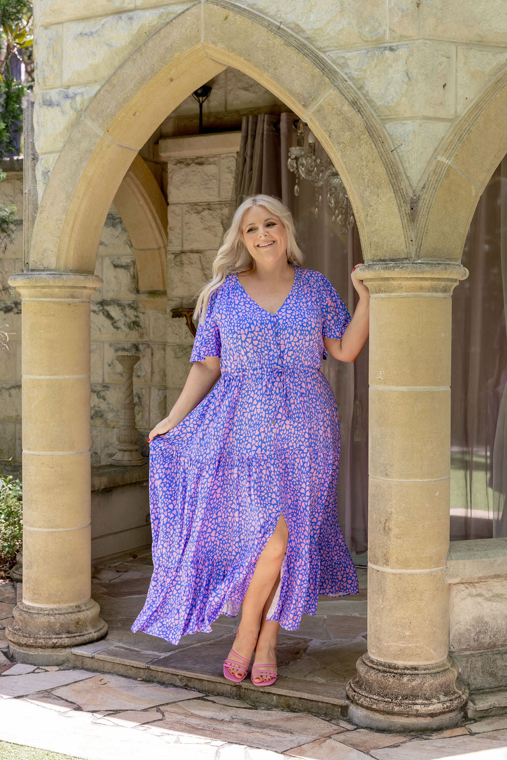 Bonnie Dress in Scattered Hearts