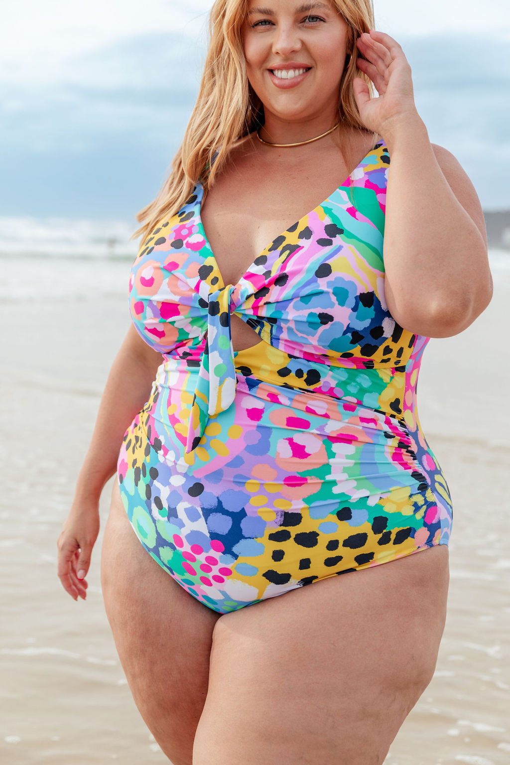 Noosa Tie One Piece in Kasey Swim by Kasey Rainbow