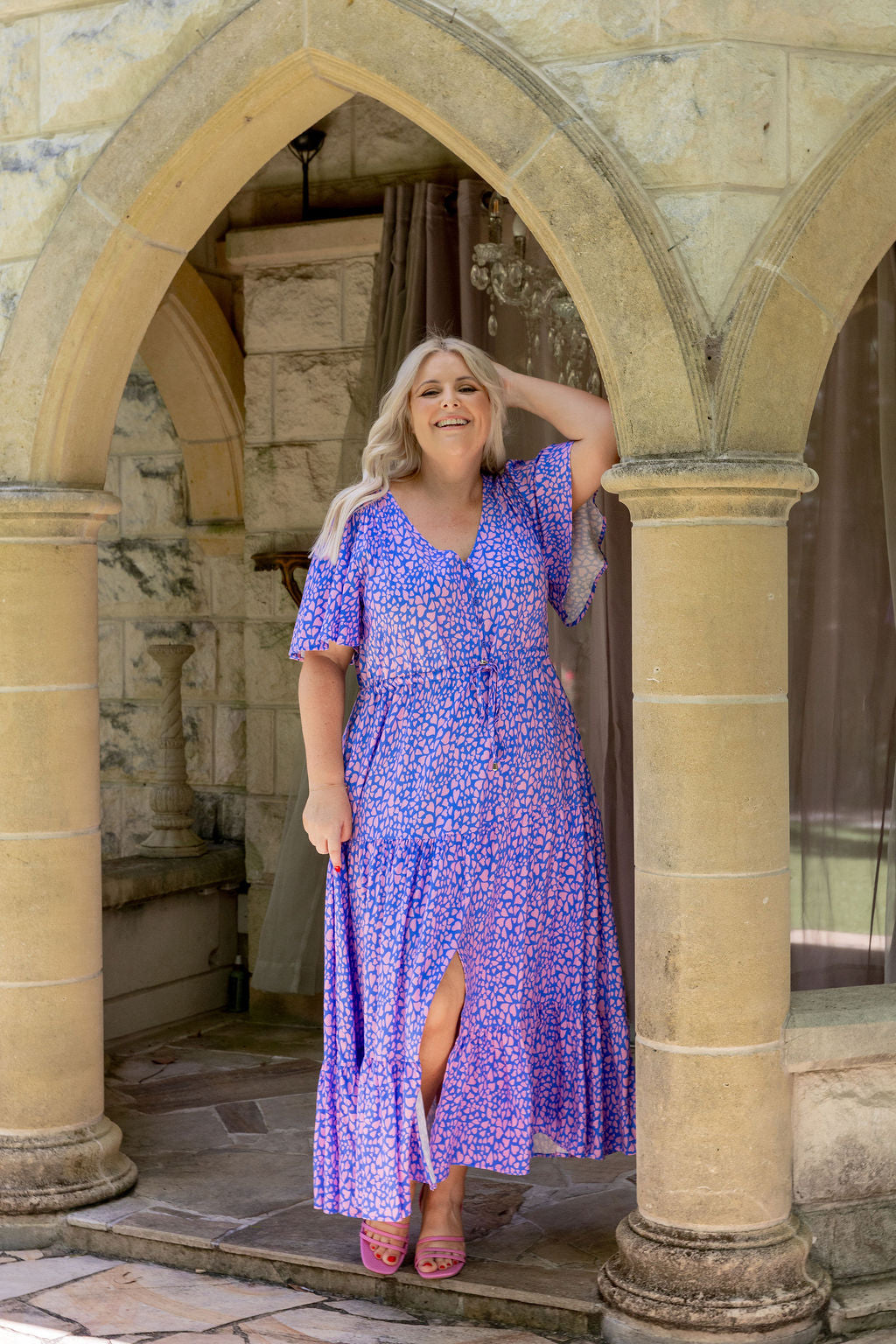 Bonnie Dress in Scattered Hearts