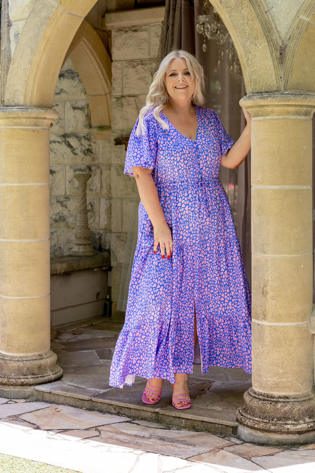 Bonnie Dress in Scattered Hearts