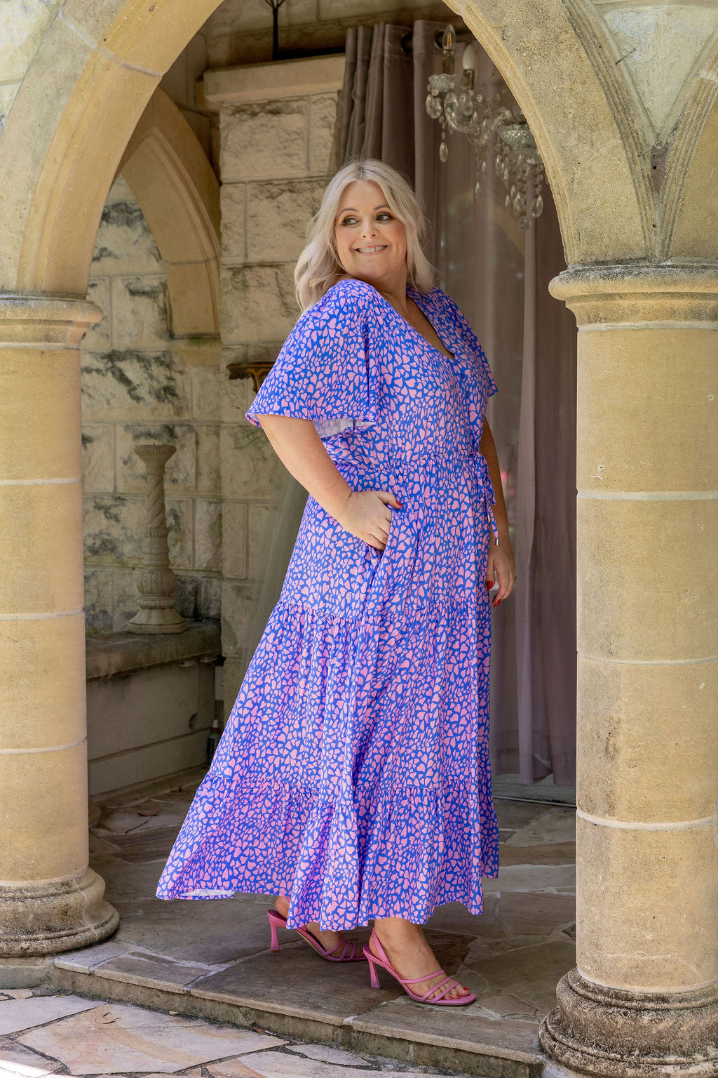 Bonnie Dress in Scattered Hearts