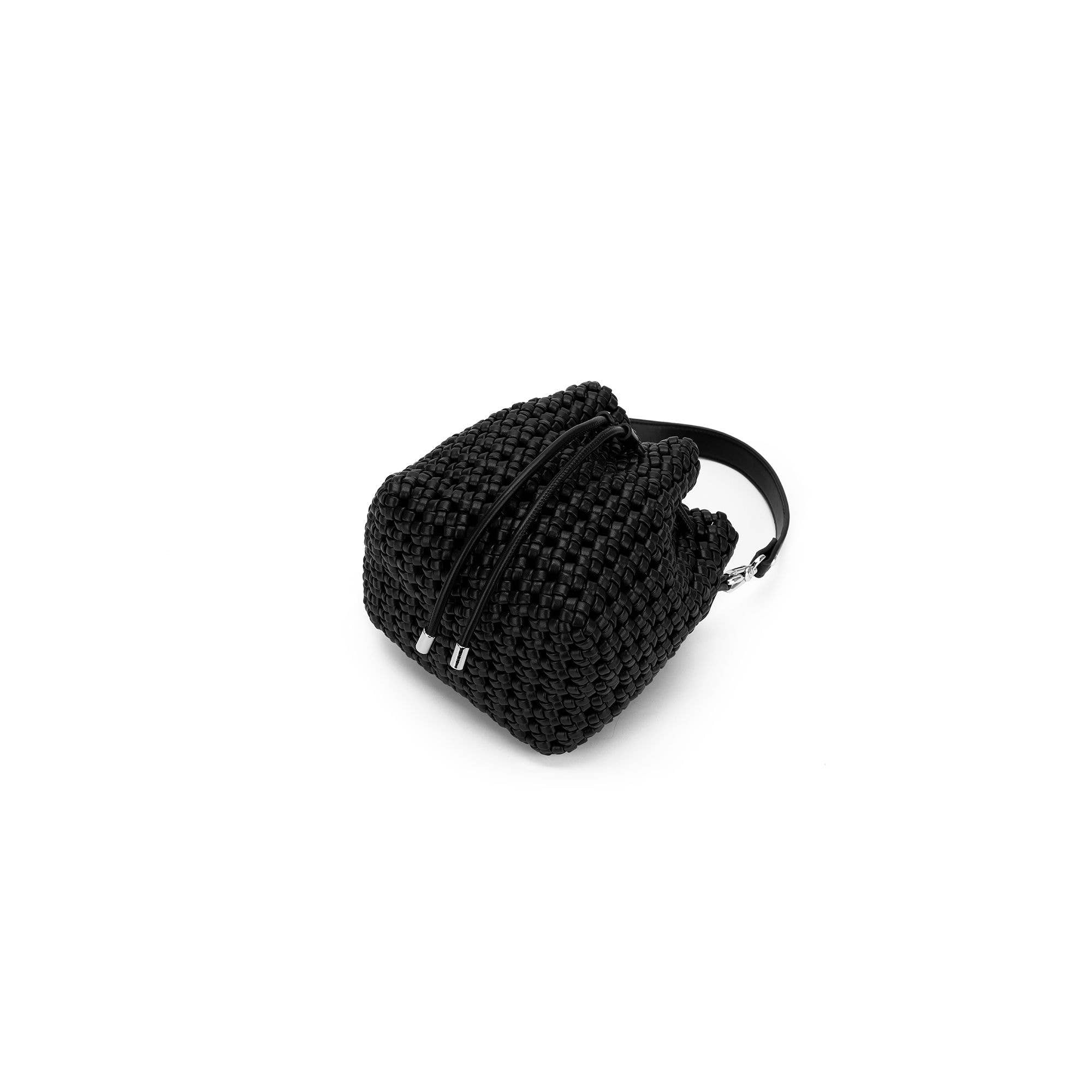 Mindy Black Bucket Bag by Black Caviar