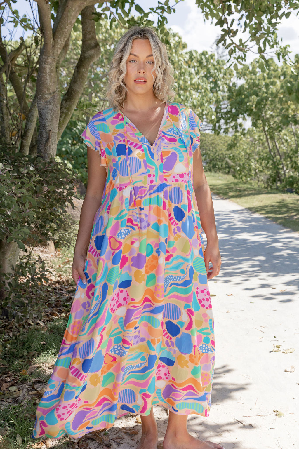 Carmody Dress in Peachy Keen by Kasey Rainbow