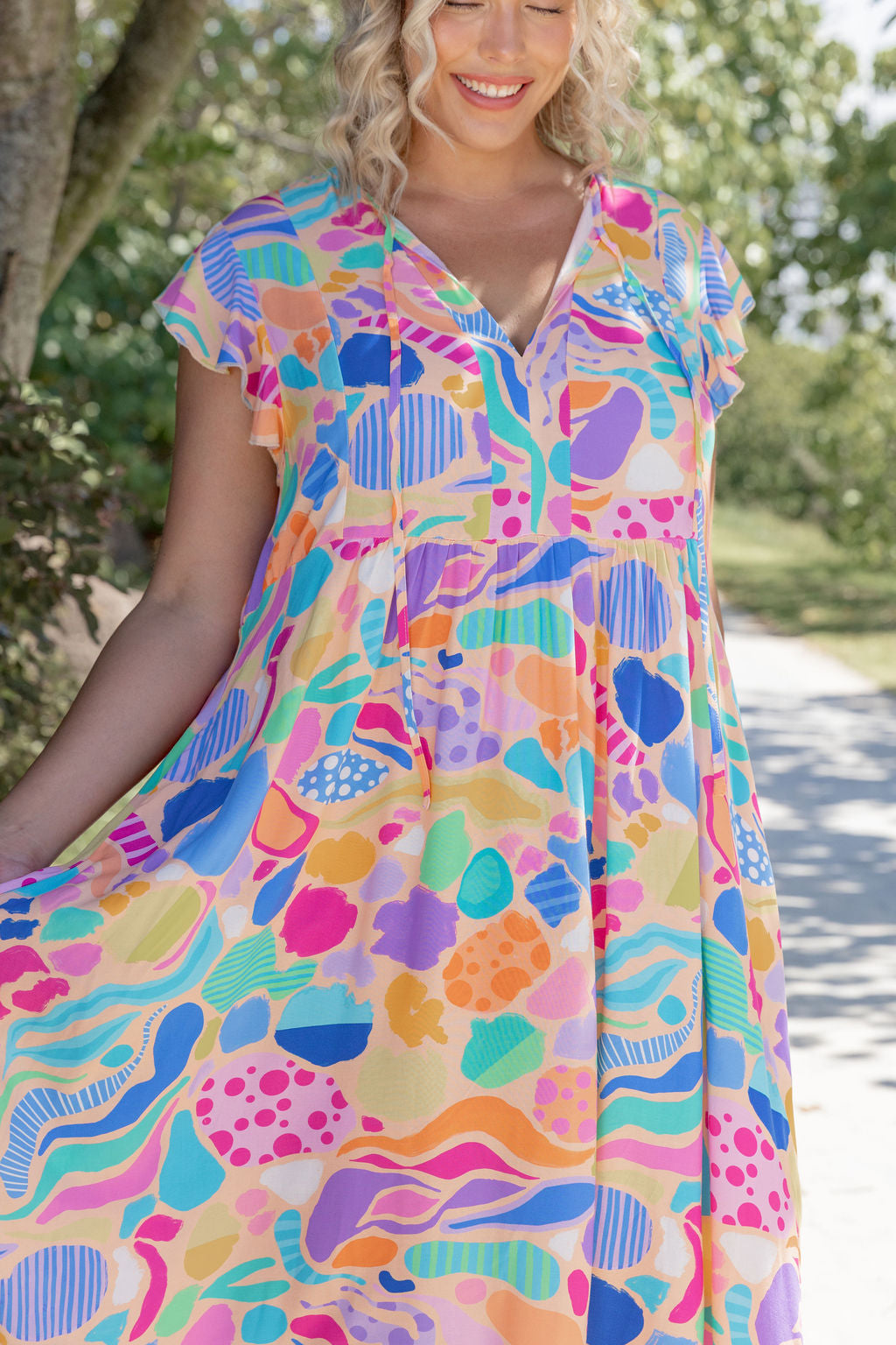 Carmody Dress in Peachy Keen by Kasey Rainbow