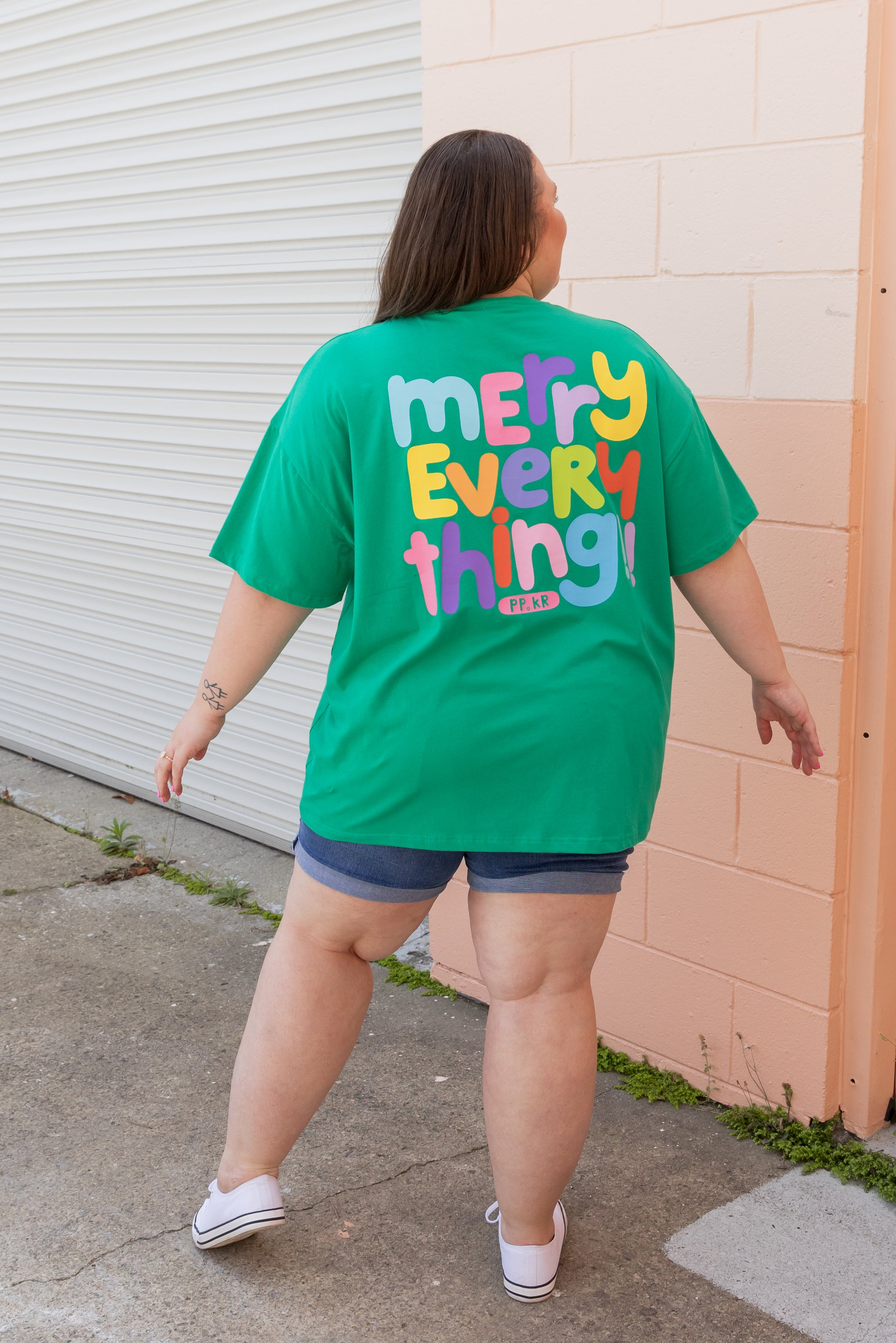 Alfie Oversized T-Shirt in Merry Everything by Kasey Rainbow