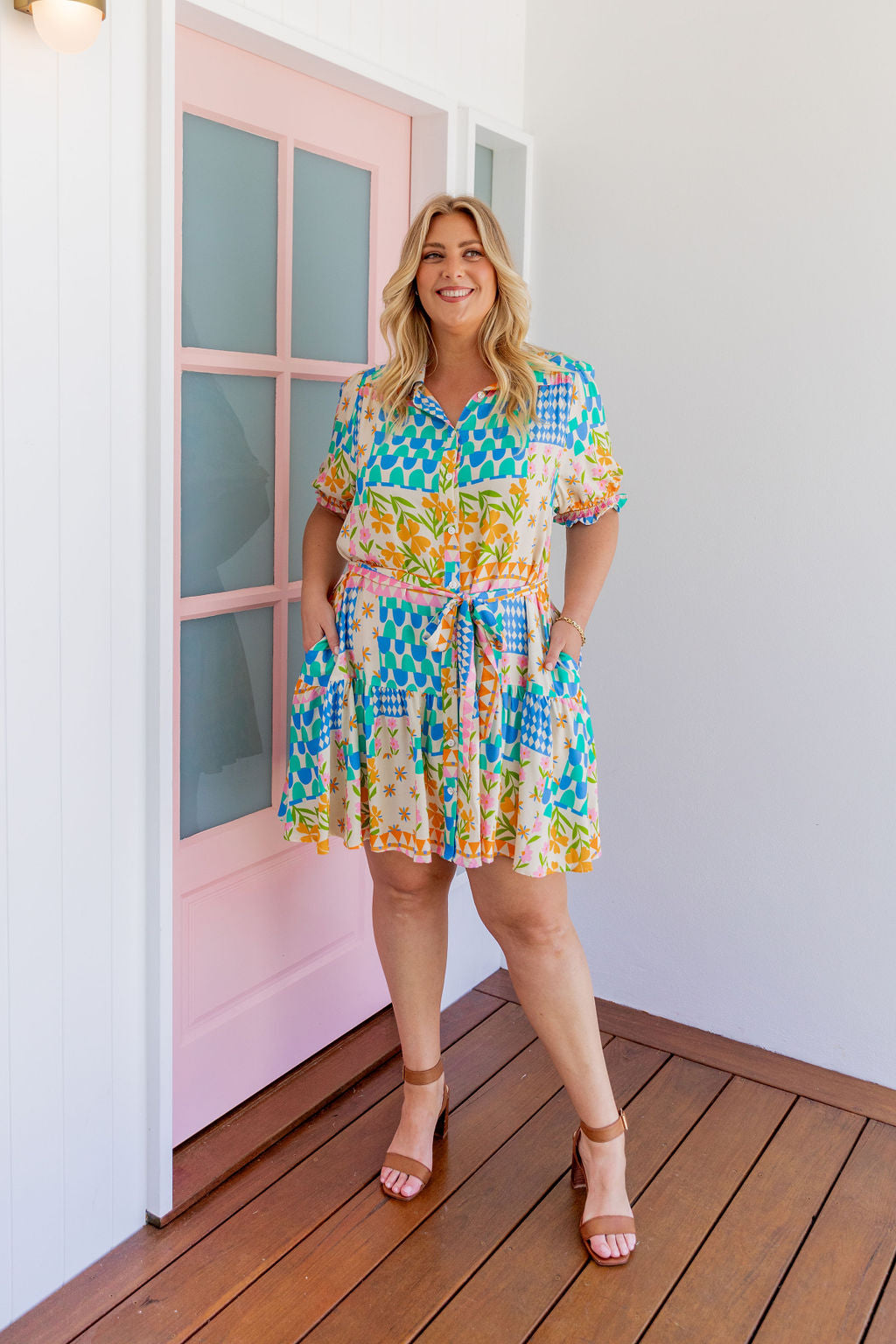 Jamie Dress in Patch Garden