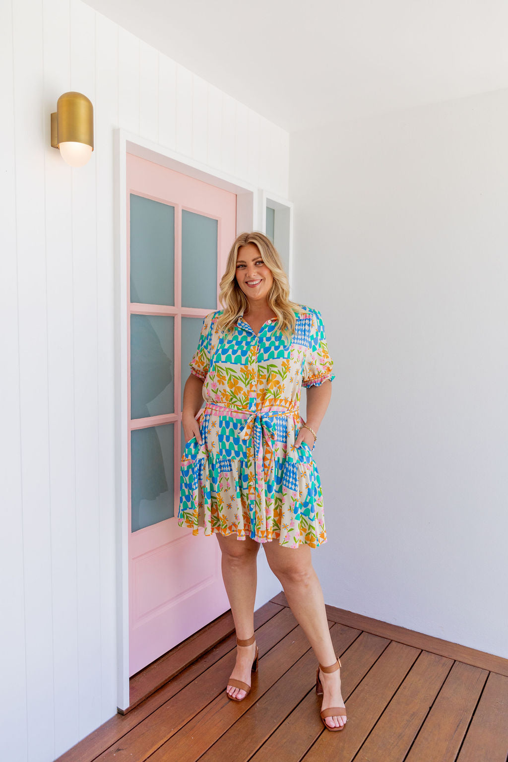 Jamie Dress in Patch Garden