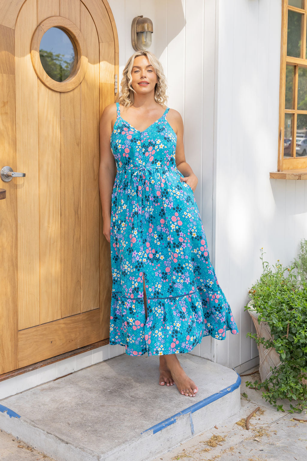 April Maxi Dress in Itsy Bitsy by Kasey Rainbow