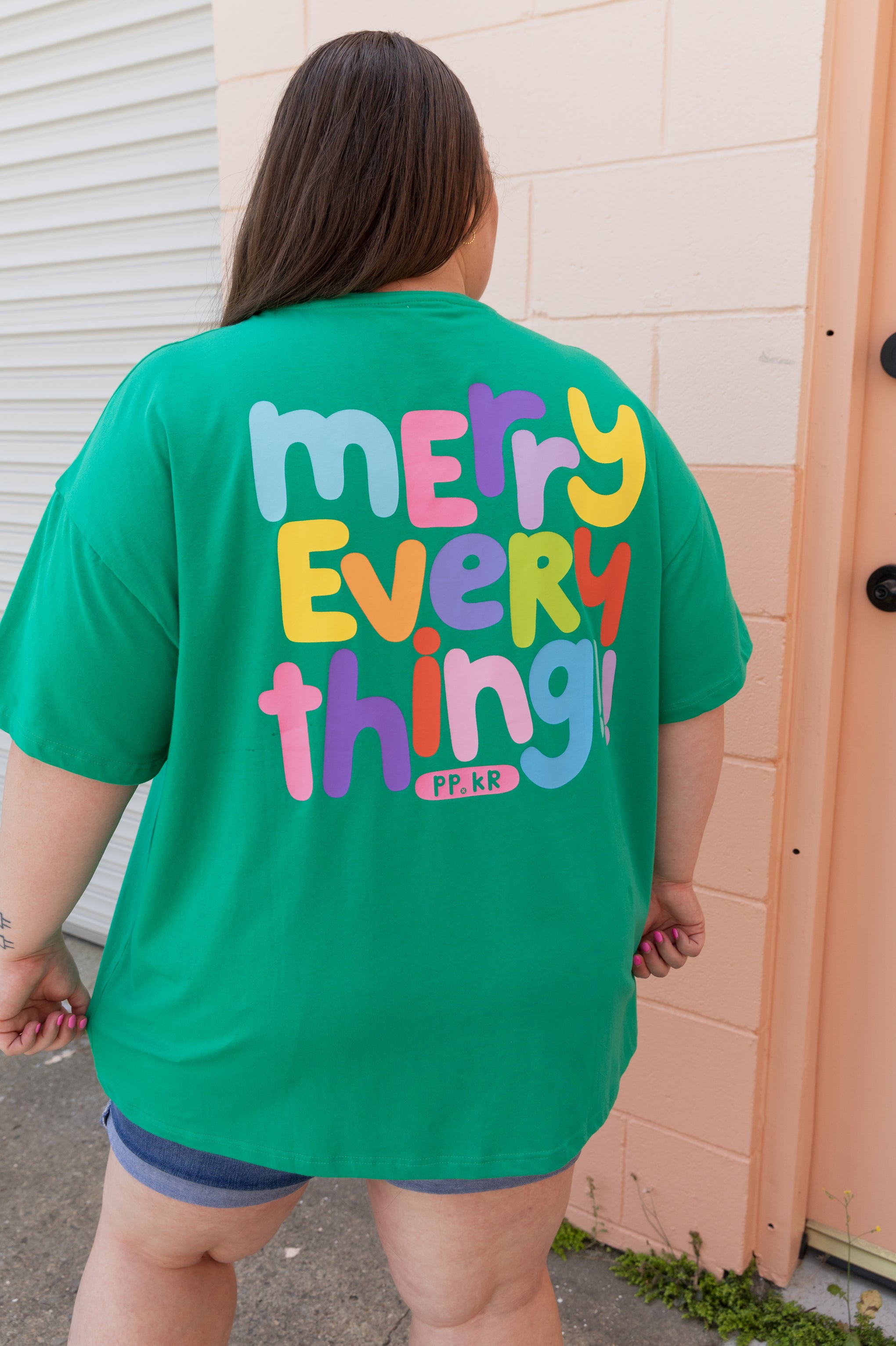 Alfie Oversized T-Shirt in Merry Everything by Kasey Rainbow