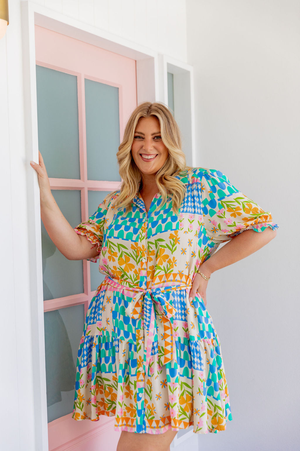 Jamie Dress in Patch Garden