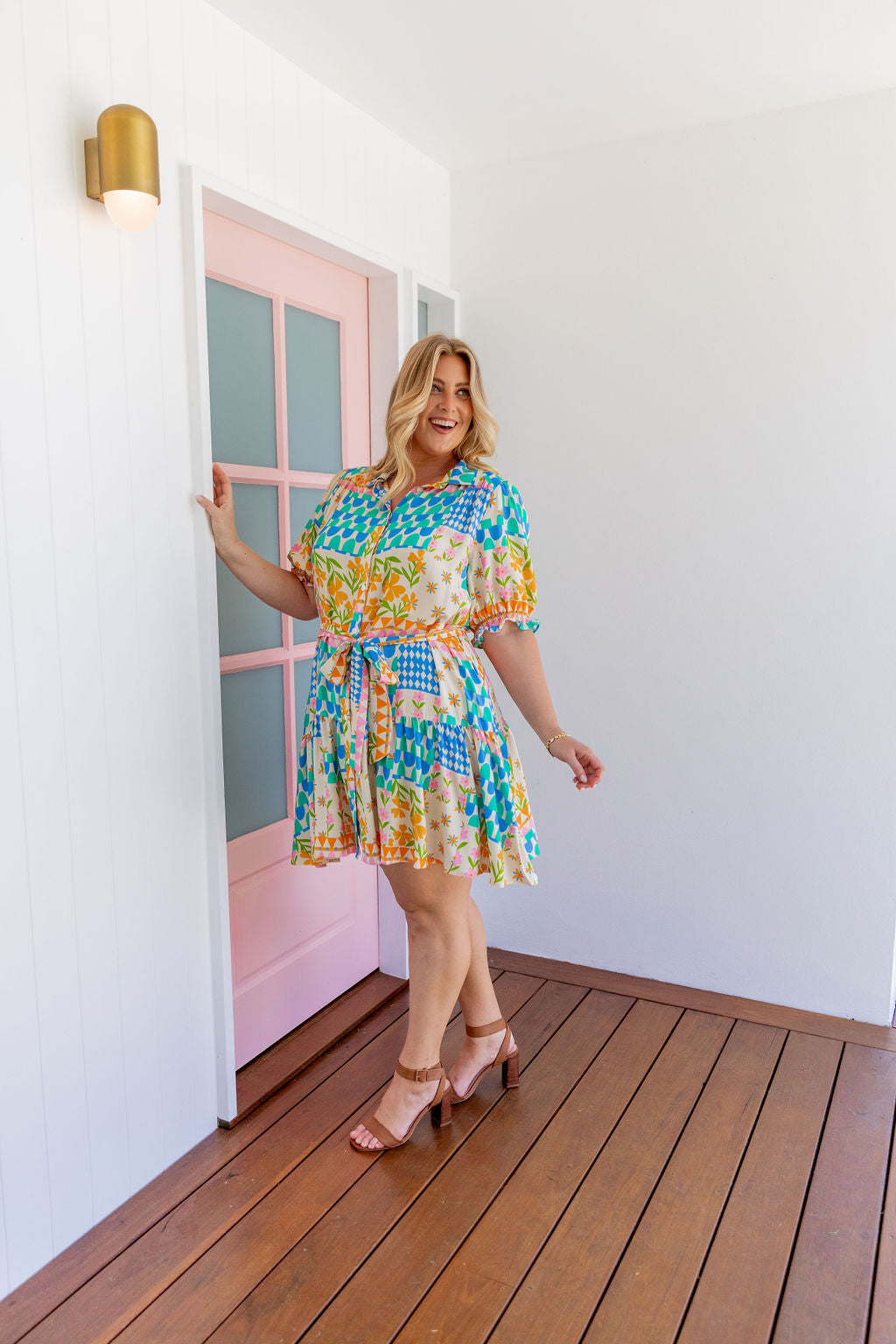 Jamie Dress in Patch Garden