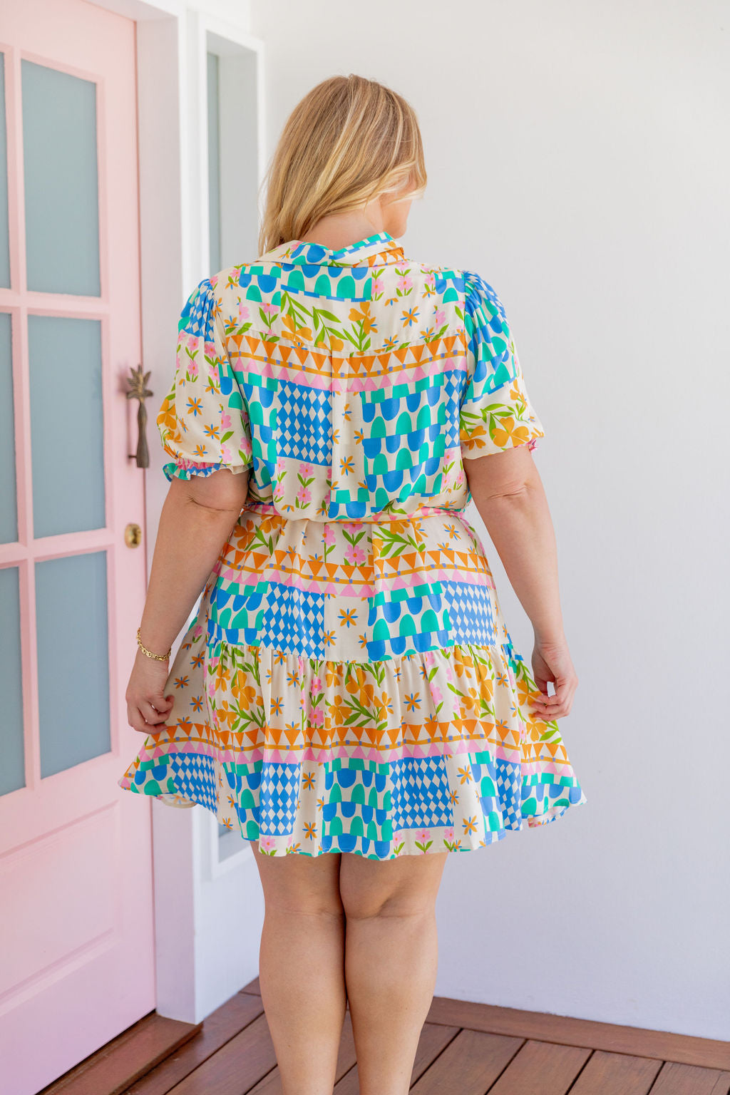 Jamie Dress in Patch Garden