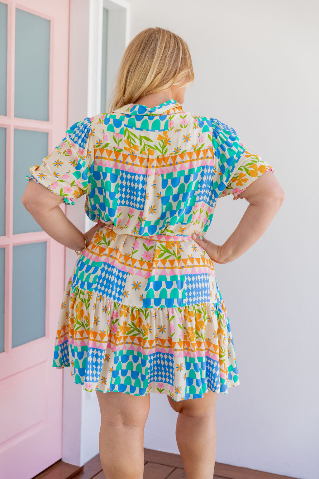 Jamie Dress in Patch Garden