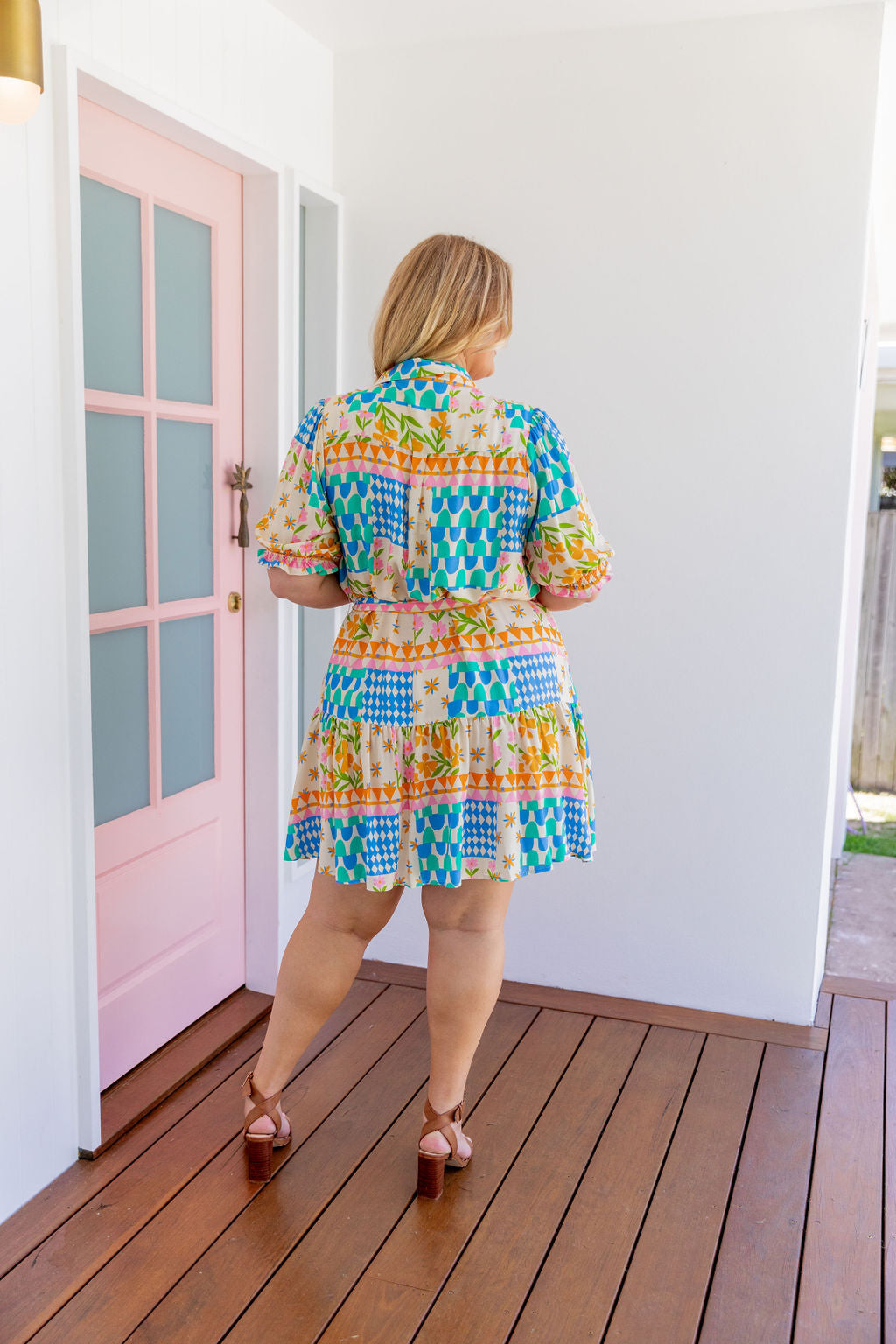 Jamie Dress in Patch Garden