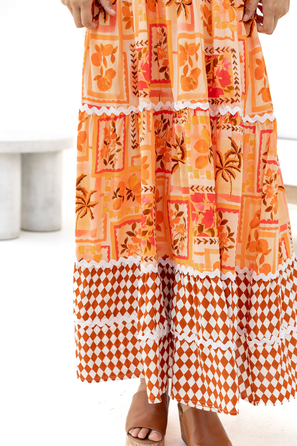 Allegra Maxi Dress in Sunkissed Mosaic