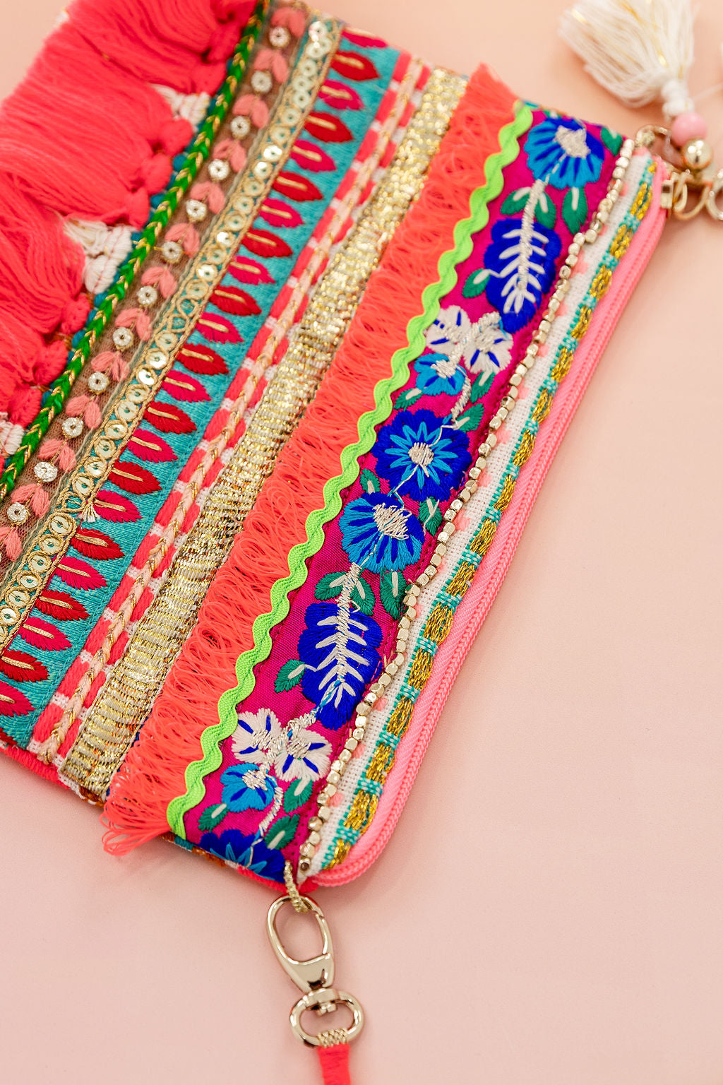 Tutti Frutti Woven Clutch Bag