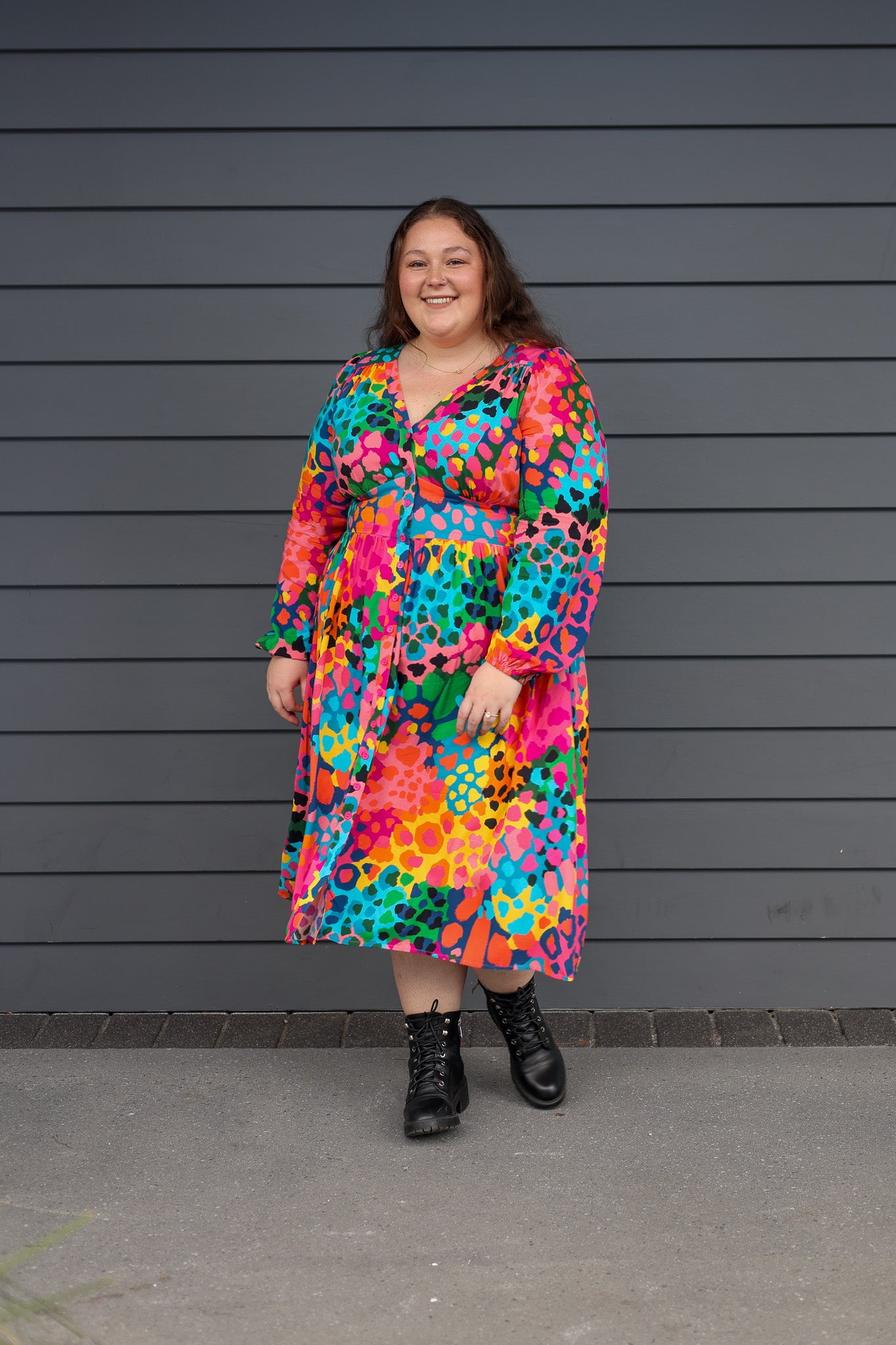 Aura Midi Dress in Alfie by Kasey Rainbow