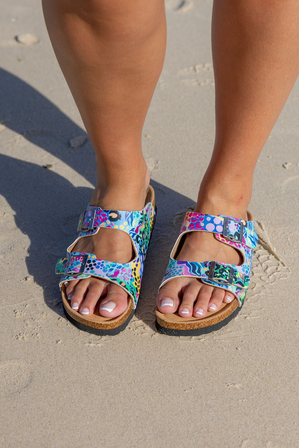 Niko Slides in Electric Leopard by Kasey Rainbow