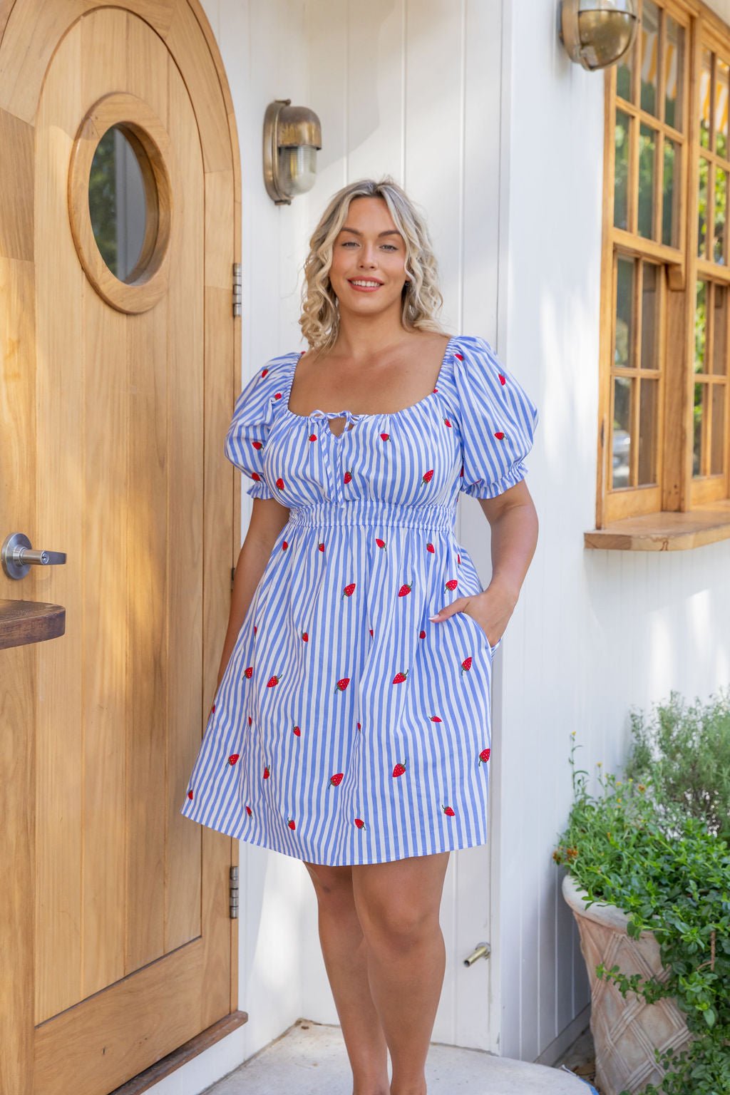 Amberly Dress in Strawberry Shortcake