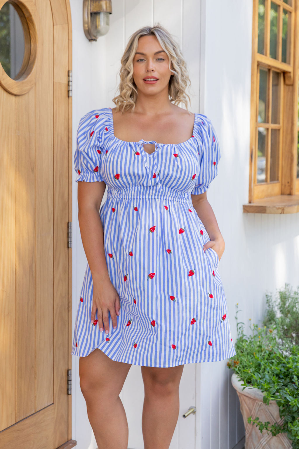 Amberly Dress in Strawberry Shortcake