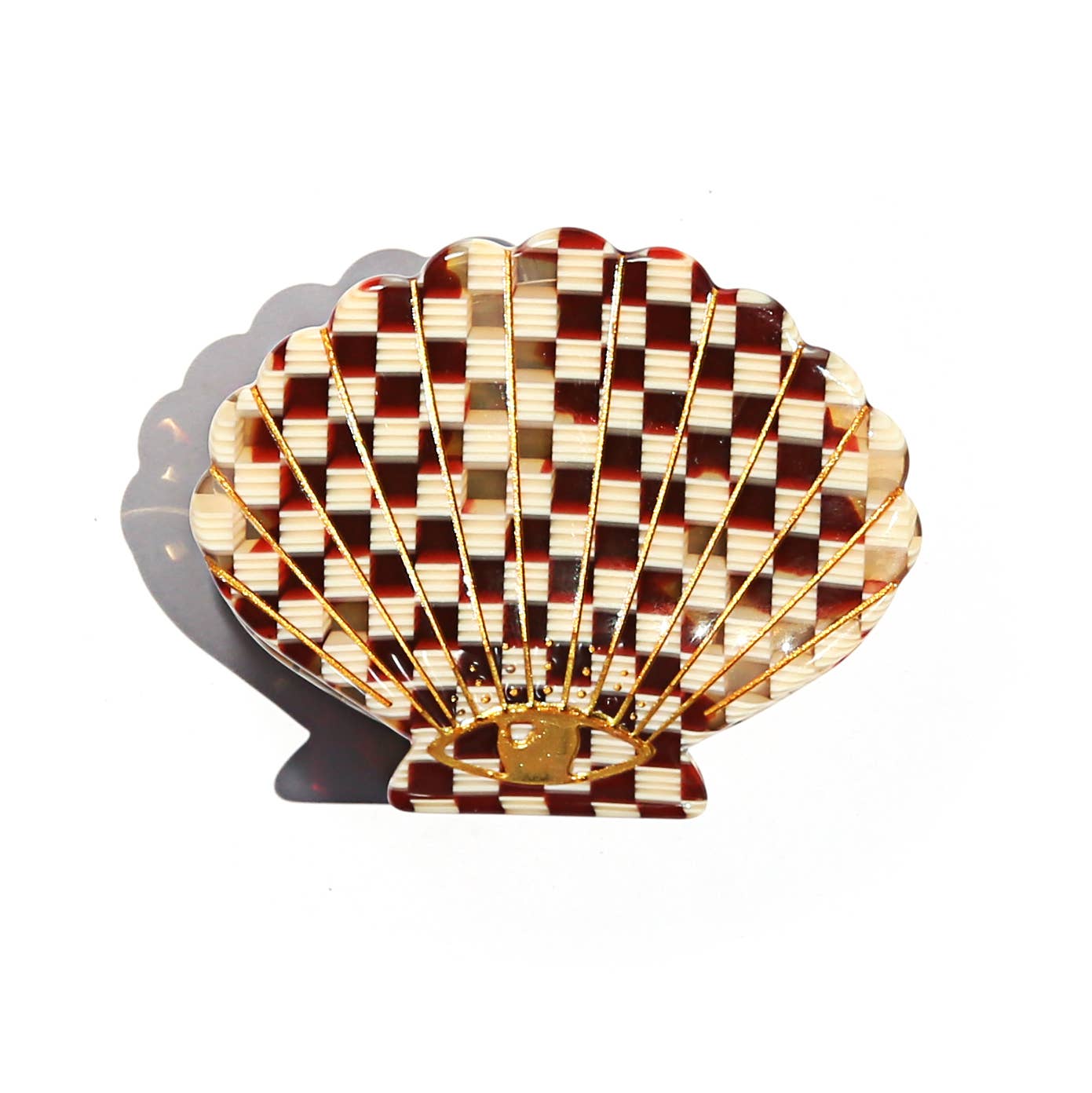 Check Shell Hair Clip – Proud Poppy Clothing