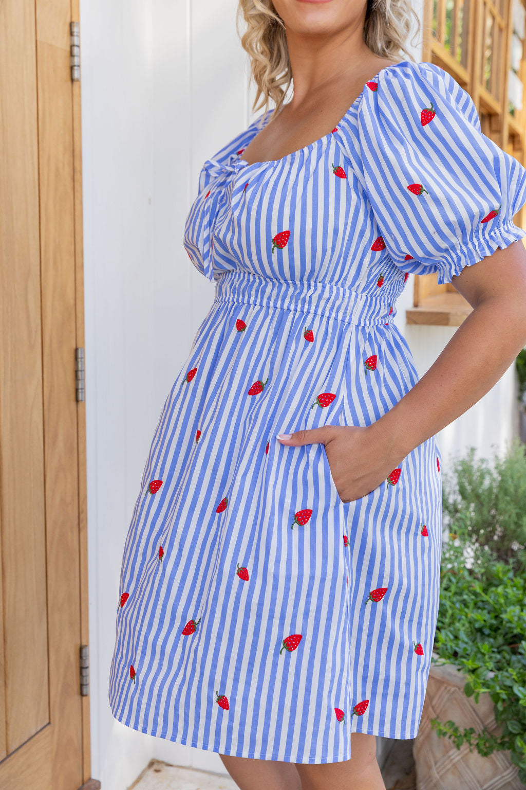Amberly Dress in Strawberry Shortcake