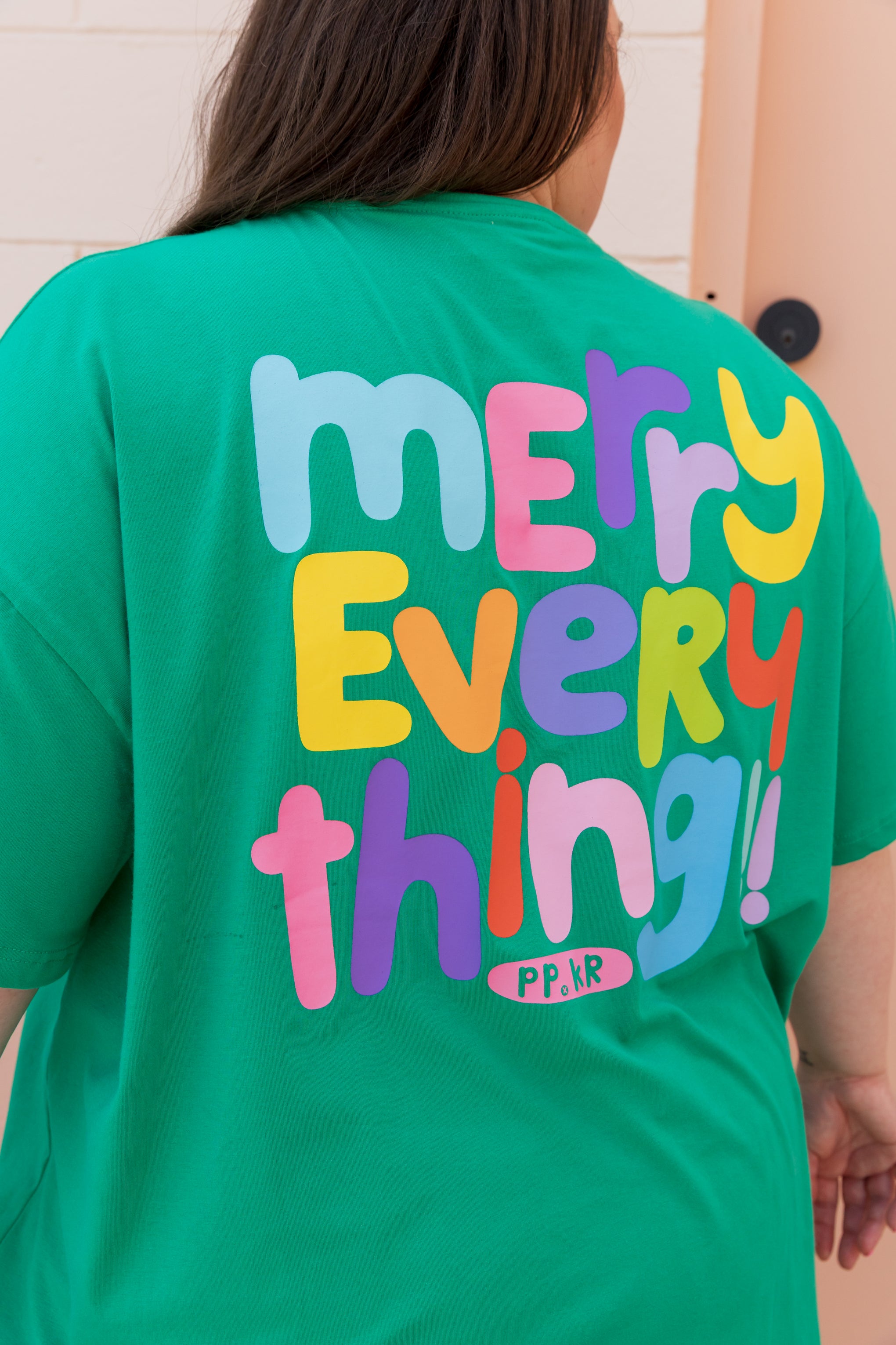 Alfie Oversized T-Shirt in Merry Everything by Kasey Rainbow
