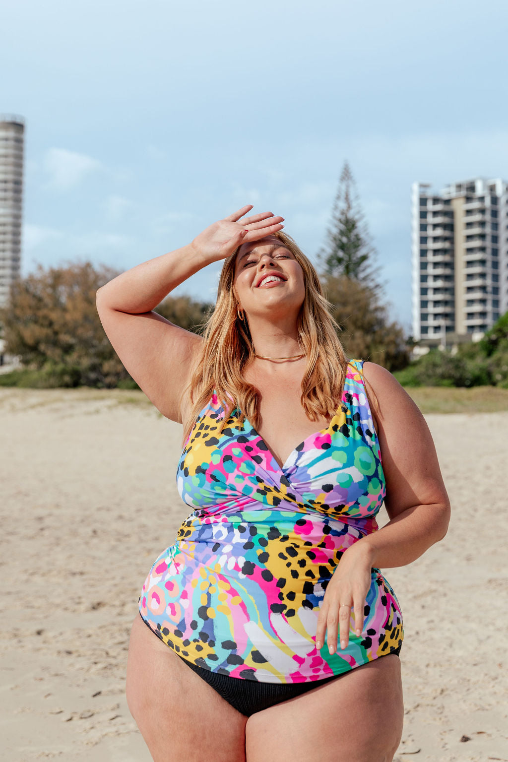 Burleigh Tankini Top in Kasey Swim by Kasey Rainbow