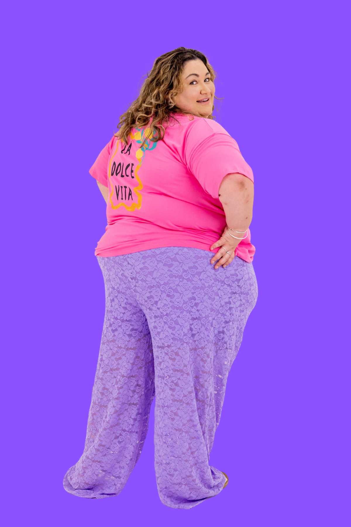 Honey Lace Pant in Lilac