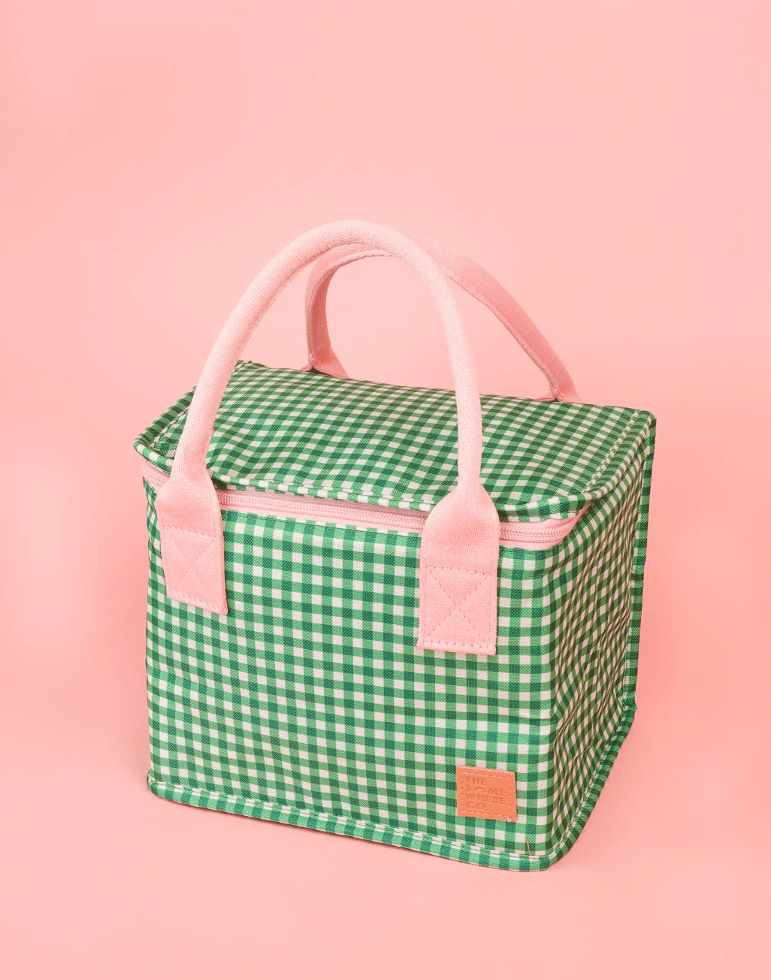 Green Gingham Lunch Bag by The Somewhere Co