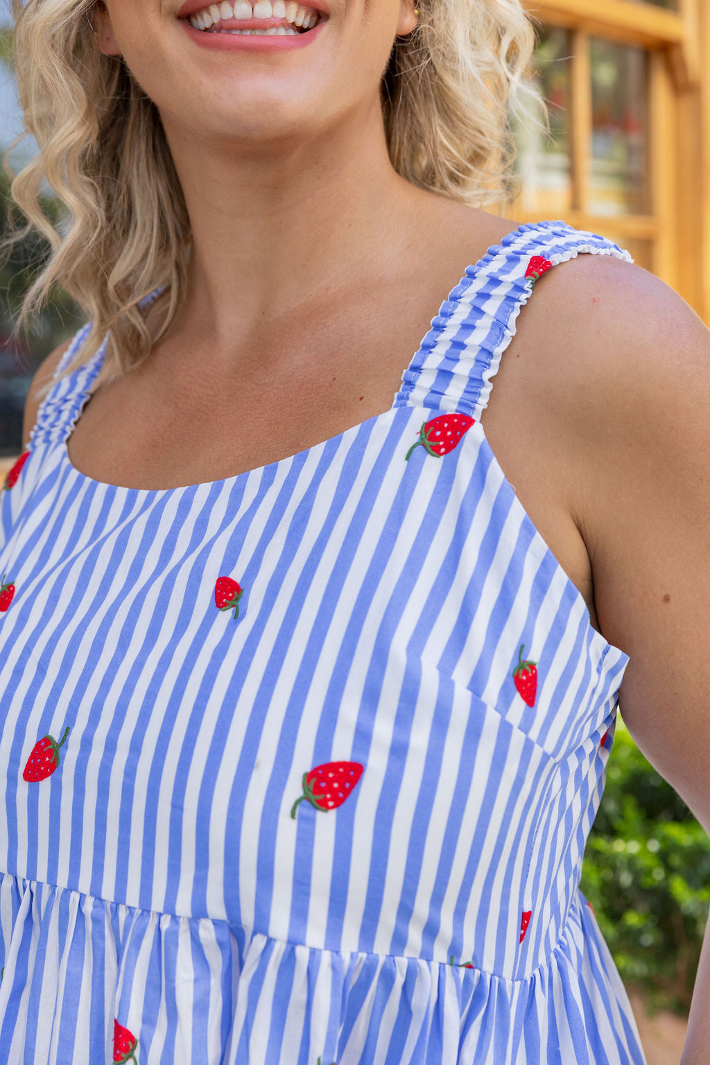 Eva Maxi Dress in Strawberry Shortcake