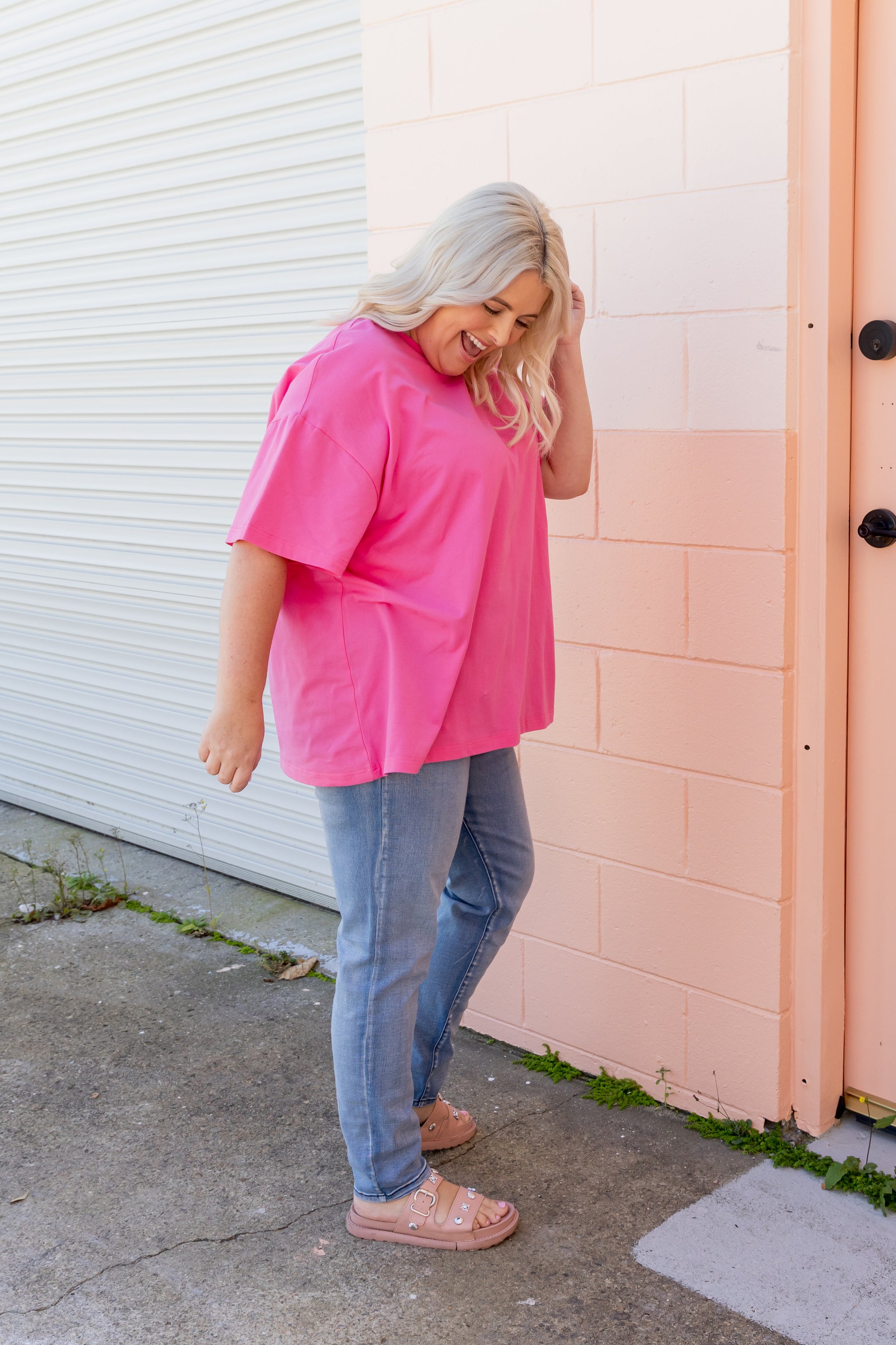 Alfie Oversized Tee In La Dolce Vita