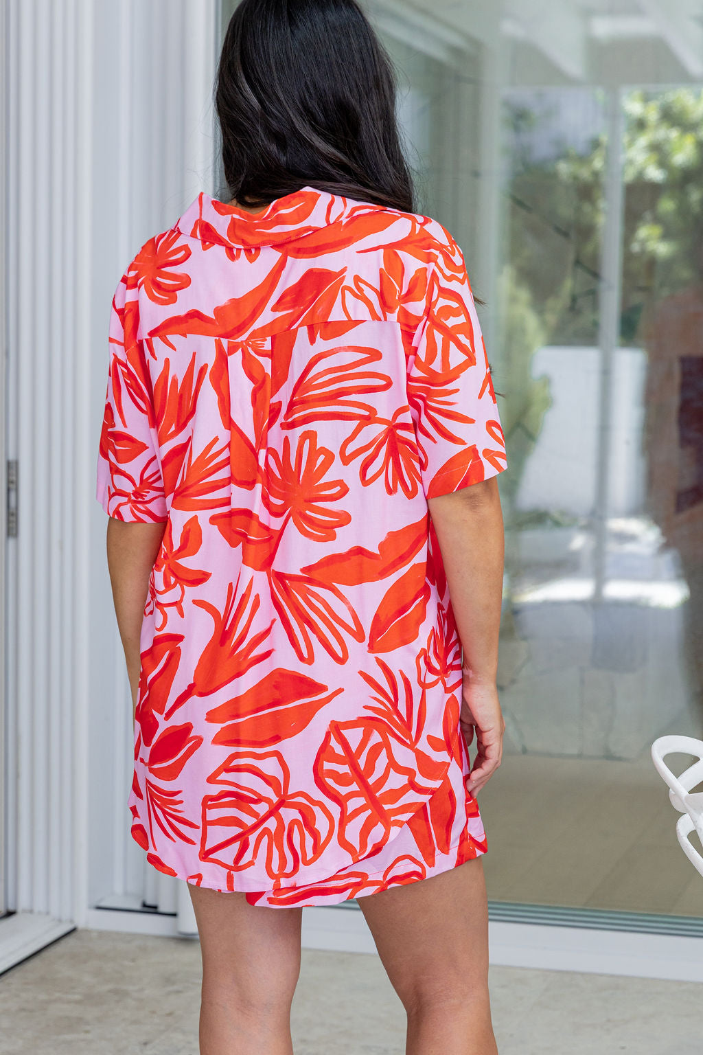 Marley Shirt in Blush Fern